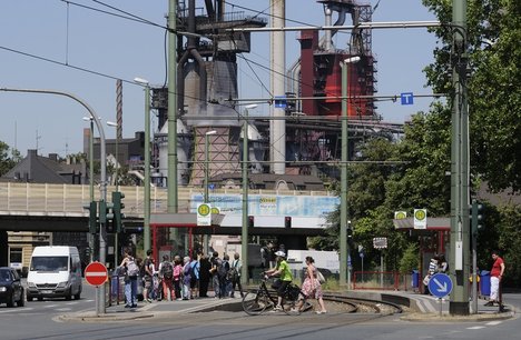 Hochöfen der ThyssenKrupp-Stahl AG, Duisburg-Bruckhausen, 2011 @Joachim Schumacher , RVR Hochöfen der ThyssenKrupp-Stahl AG, Duisburg-Bruckhausen, 2011 @Joachim Schumacher , RVR